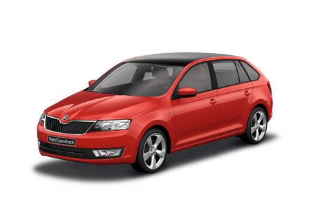 Protezioni per bagagli in acciaio inossidabile Skoda Rapid