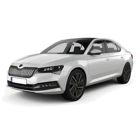 Protezione del poggiapiedi per la gamba sinistra in acciaio inossidabile Skoda Superb