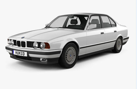 Tappetini auto in gomma BMW Serie 5 E34 fabbricazione 1988 - 1995, carrozzeria berlina