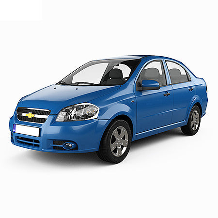 Protezioni per bagagli in acciaio inossidabile Chevrolet Aveo T250 fabbricazione 2006 - 2011, carrozzeria berlina