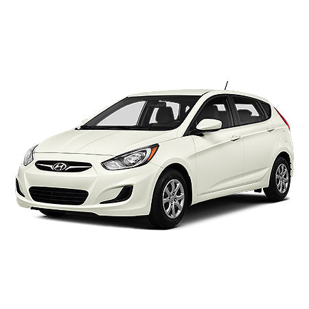 Protezione soglia porta in acciaio inossidabile Hyundai Accent fabbricazione 2006 - 2010, carrozzeria hatchback