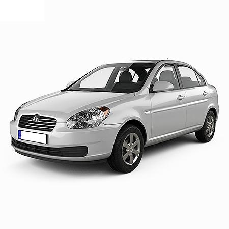 Tappetini auto in gomma Hyundai Accent fabbricazione 2006 - 2010, carrozzeria berlina
