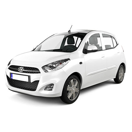 Protezioni per bagagli in acciaio inossidabile Hyundai i10 I fabbricazione 2008 - 2013, carrozzeria hatchback