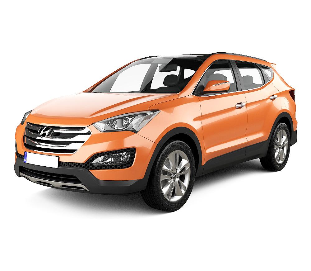 Protezioni per bagagli in acciaio inossidabile Hyundai Santa Fe III fabbricazione 2016 - 07.2018, carrozzeria suv