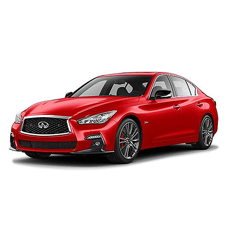 Tappetini auto in gomma Infiniti Q50s fabbricazione 2013 - presente, carrozzeria berlina