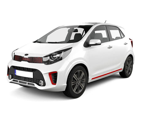 Tappetini auto in moquette Kia Picanto II fabbricazione 04.2011 - 03.2017, carrozzeria hatchback