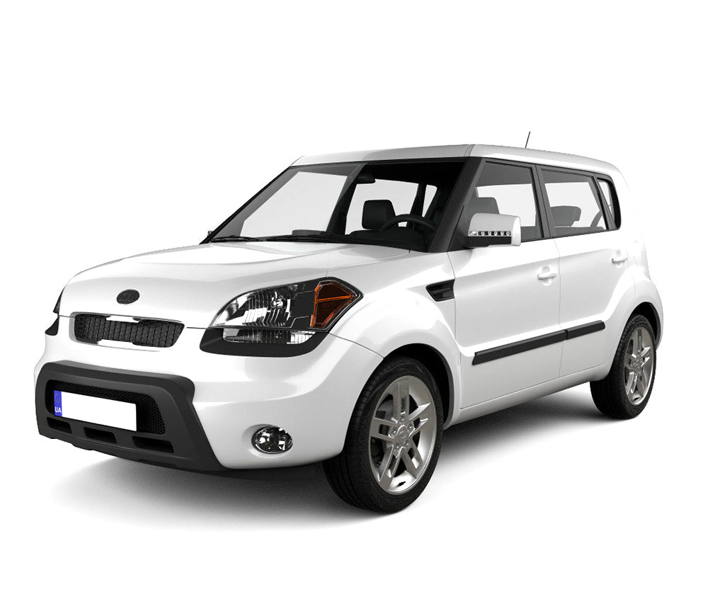 Protezioni per bagagli in acciaio inossidabile Kia Soul I fabbricazione 01.2009 - 02.2014, carrozzeria hatchback