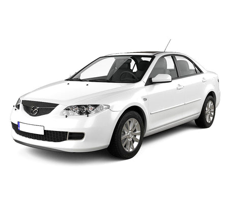 Tappetini auto in moquette Mazda 6 I fabbricazione 02.2002 - 2008, carrozzeria berlina