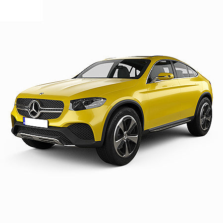 Tappetini auto in gomma Mercedes GLC Coupe fabbricazione 09.2016 - presente, carrozzeria coupé