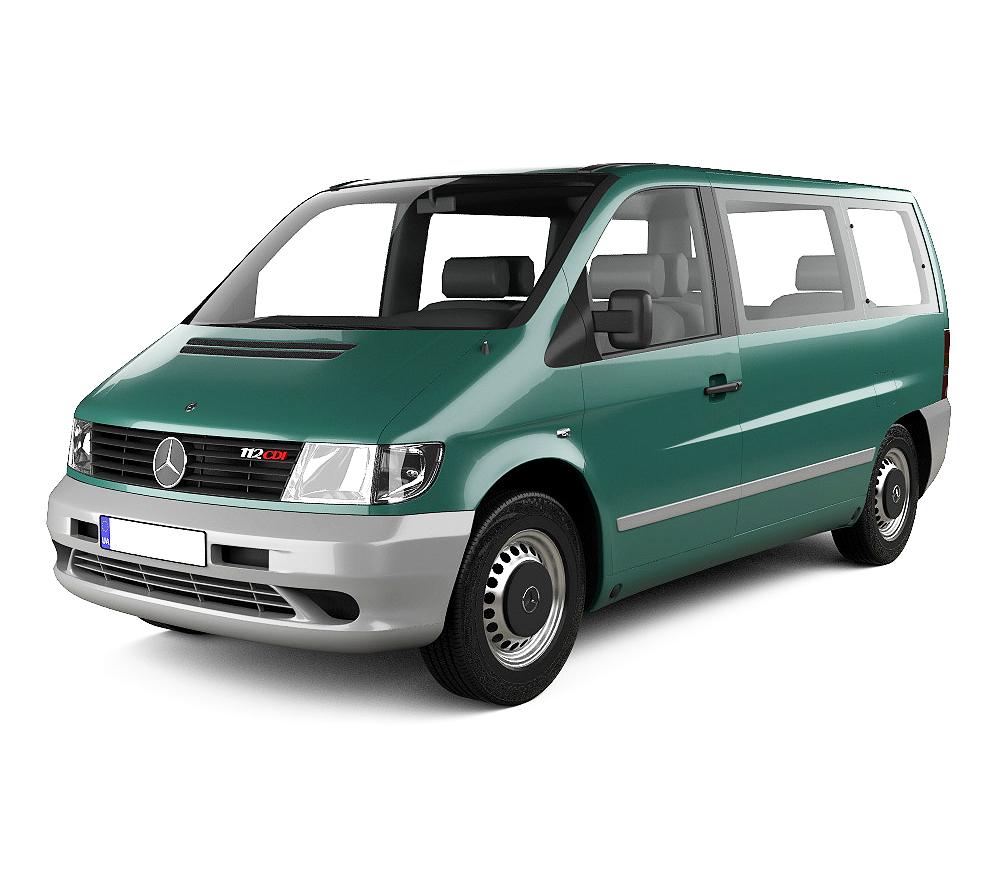 Protezione soglia porta in acciaio inossidabile Mercedes Vito W638 fabbricazione 1997 - 07.2003, carrozzeria van