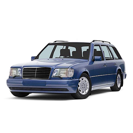 Tappetini auto in gomma Mercedes W124 fabbricazione 1986 - 1996, carrozzeria auto famigliare