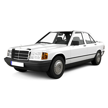Tappetini auto in gomma Mercedes W201 fabbricazione 1982 - 1993, carrozzeria berlina