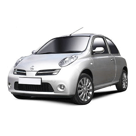 Tappetini auto in gomma Nissan Micra K12 fabbricazione 2002 - 2010, carrozzeria hatchback