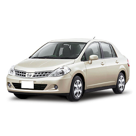 Tappetini auto in gomma Nissan Tiida fabbricazione 2007 - 12.2011, carrozzeria berlina