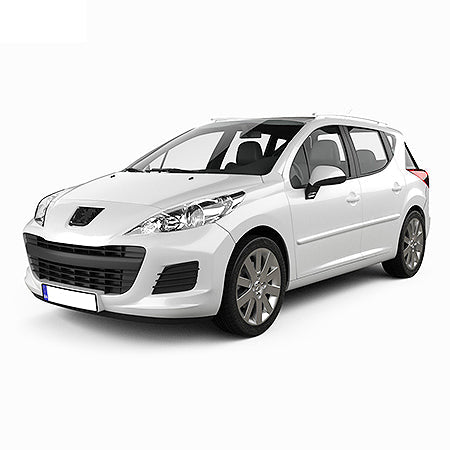 Tappetini auto a vaschetta Peugeot 207 fabbricazione 2007 - 06.2013, carrozzeria auto famigliare