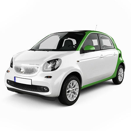 Tappetini auto in moquette Smart ForFour II fabbricazione 2014 - presente, carrozzeria hatchback