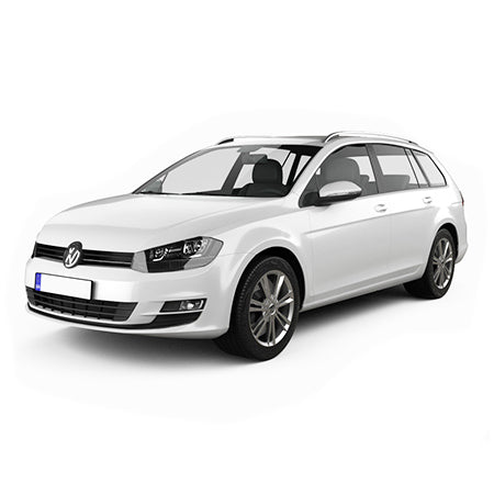 Protezioni per bagagli in acciaio inossidabile Volkswagen Golf 7 fabbricazione 09.2013 - 06.2020, carrozzeria auto famigliare
