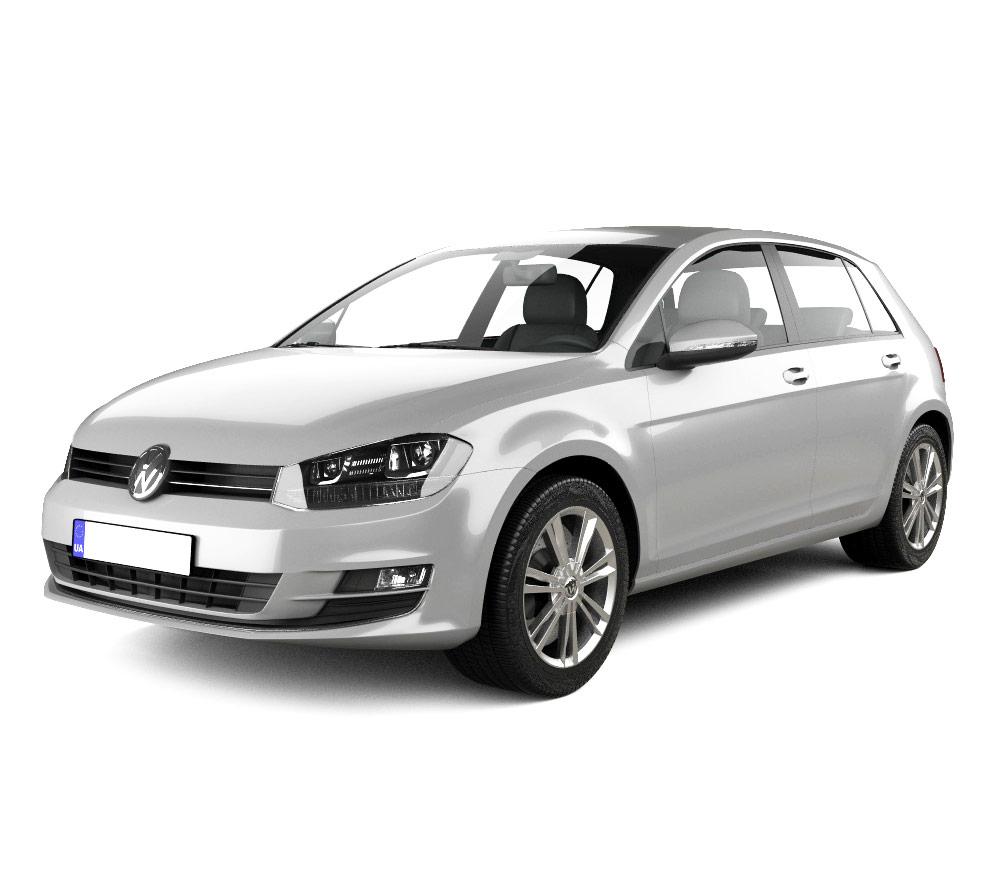 Tappetini auto in gomma Volkswagen Golf 7 fabbricazione 10.2012 - 12.2019, carrozzeria hatchback