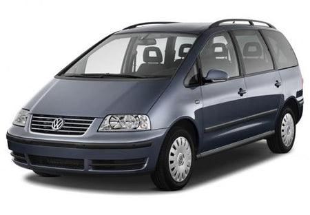 Protezioni per bagagli in acciaio inossidabile Volkswagen Sharan I fabbricazione 2000 - 08.2010, carrozzeria van