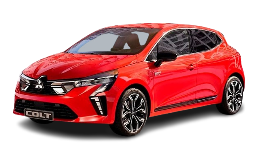 Tappetini auto in gomma Mitsubishi Colt VII fabbricazione 10.2023 - presente, carrozzeria hatchback