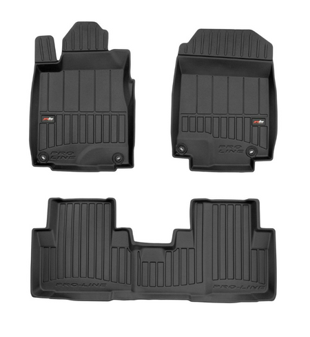 Tappetini auto a vaschetta Honda CR-V IV, fabbricazione 10.2012 - 09.2018, carrozzeria suv nessun subwoofer sotto il sedile del passeggero | 3D425477