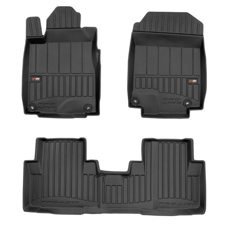 Tappetini auto a vaschetta Honda CR-V IV, fabbricazione 10.2012 - 09.2018, carrozzeria suv nessun subwoofer sotto il sedile del passeggero | 3D425477