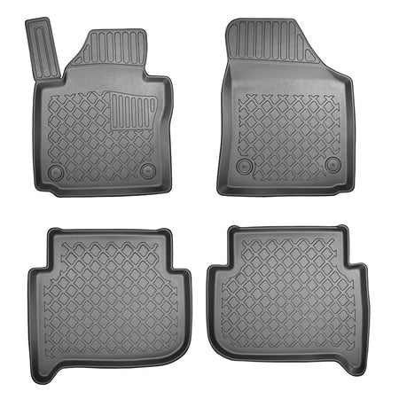 Tappetini auto a vaschetta Volkswagen Touran I, fabbricazione 03.2003 - 08.2015, carrozzeria van 5-7 posti, senza terza fila | 602551