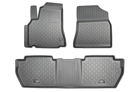 Tappetini auto a vaschetta Citroen Berlingo II, fabbricazione 2008 - 08.2018, carrozzeria van 5-7 posti, senza terza fila | 602920
