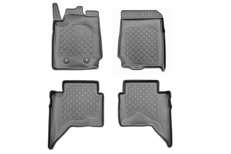 Tappetini auto a vaschetta Ford Ranger, fabbricazione 12.2015 - 10.2022, carrozzeria pick-up doppia cabina, anche facelift | 603143