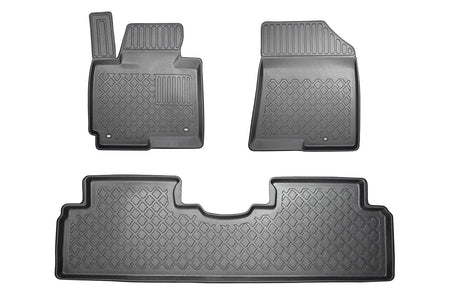 Tappetini auto a vaschetta Kia Carens III, fabbricazione 04.2013 - 08.2019, carrozzeria van 5-7 posti, senza terza fila | 603187