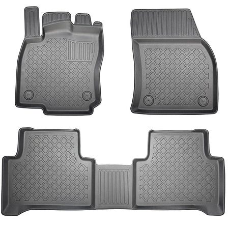 Tappetini auto a vaschetta Volkswagen Touran II, fabbricazione 09.2015 - presente, carrozzeria van 5-7 posti, senza terza fila | 603415