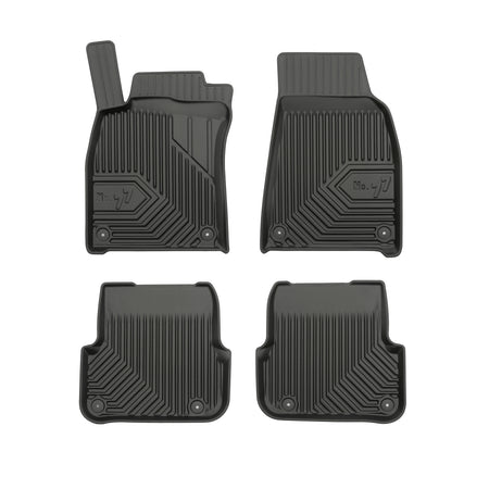 Tappetini auto a vaschetta Audi A6 C6, fabbricazione 03.2006 - 2011, carrozzeria auto famigliare dopo il facelift, 34.5 cm di distanza tra le chiusure posteriori | 77408852