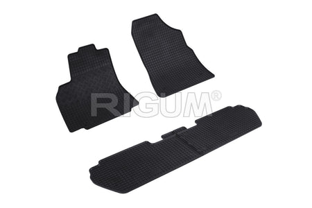 Tappetini auto in gomma Peugeot Partner II, fabbricazione 2008 - 08.2018, carrozzeria van compatibile con i modelli child pack | 900378
