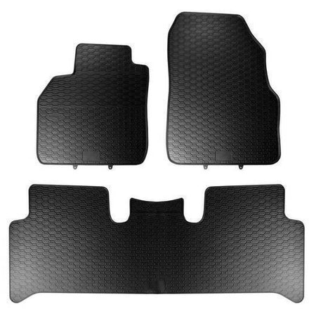 Tappetini auto in gomma Fiat Doblo III, fabbricazione 07.2022 - presente, carrozzeria van 5 posti | 918-5loc