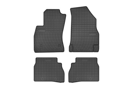 Tappetini auto in gomma Opel Combo D, fabbricazione 2012 - 12.2017, carrozzeria van prima fila e seconda fila | ET0910