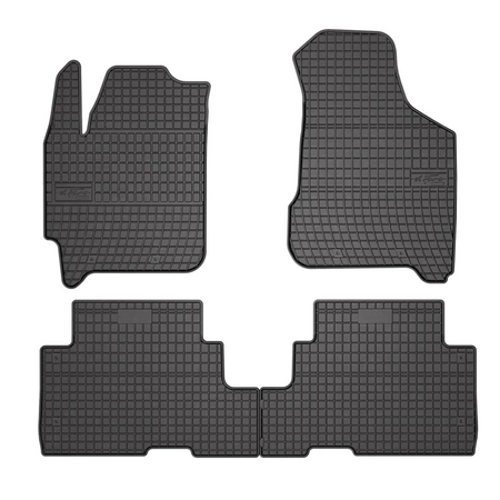 Tappetini auto in gomma Kia Carens II, fabbricazione 07.2002 - 10.2006, carrozzeria van | ET411203