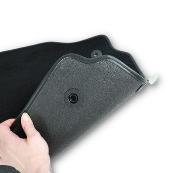 Tappetini auto in moquette (nero) Opel Astra G, fabbricazione 1998 - 2009, carrozzeria auto famigliare, sistema di fissaggio universale | 1052154BLACK