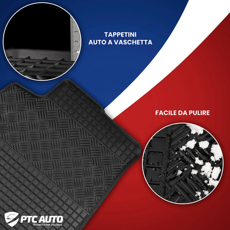 Tappetini auto in gomma Volkswagen Bora I, fabbricazione 1998 - 2005, carrozzeria auto famigliare | 902372