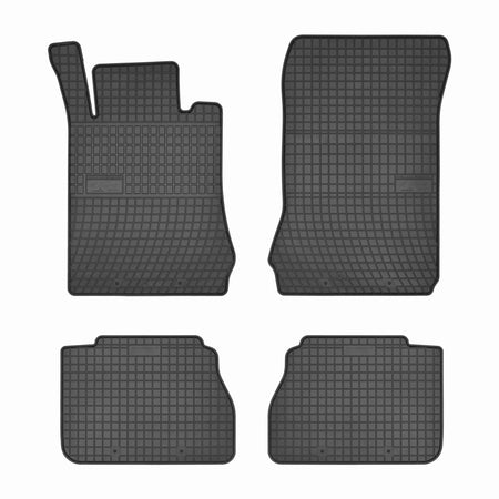 Tappetini auto in gomma Mercedes Classe E W210, fabbricazione 1995 - 2001, carrozzeria berlina #1