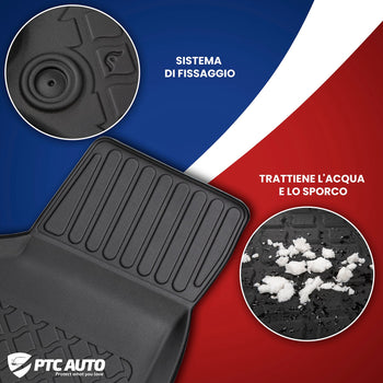 Tappetini auto a vaschetta Audi A4 B8, fabbricazione 04.2008 - 10.2015, carrozzeria auto famigliare #2 - 3