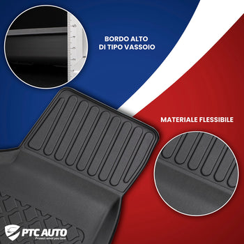 Tappetini auto a vaschetta Audi A4 B8, fabbricazione 04.2008 - 10.2015, carrozzeria auto famigliare #2 - 4