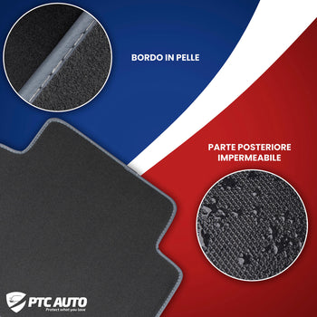 Tappetini auto in moquette (grigio) Opel Astra G, fabbricazione 1998 - 2009, carrozzeria auto famigliare #2 - 2