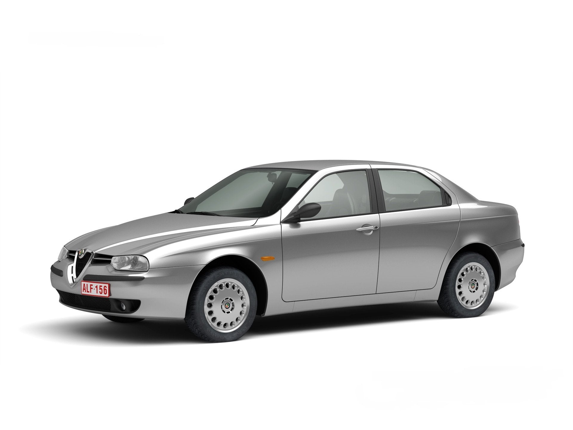 Tappetini auto in gomma Alfa Romeo 156 fabbricazione 1997 - 2005, carrozzeria berlina
