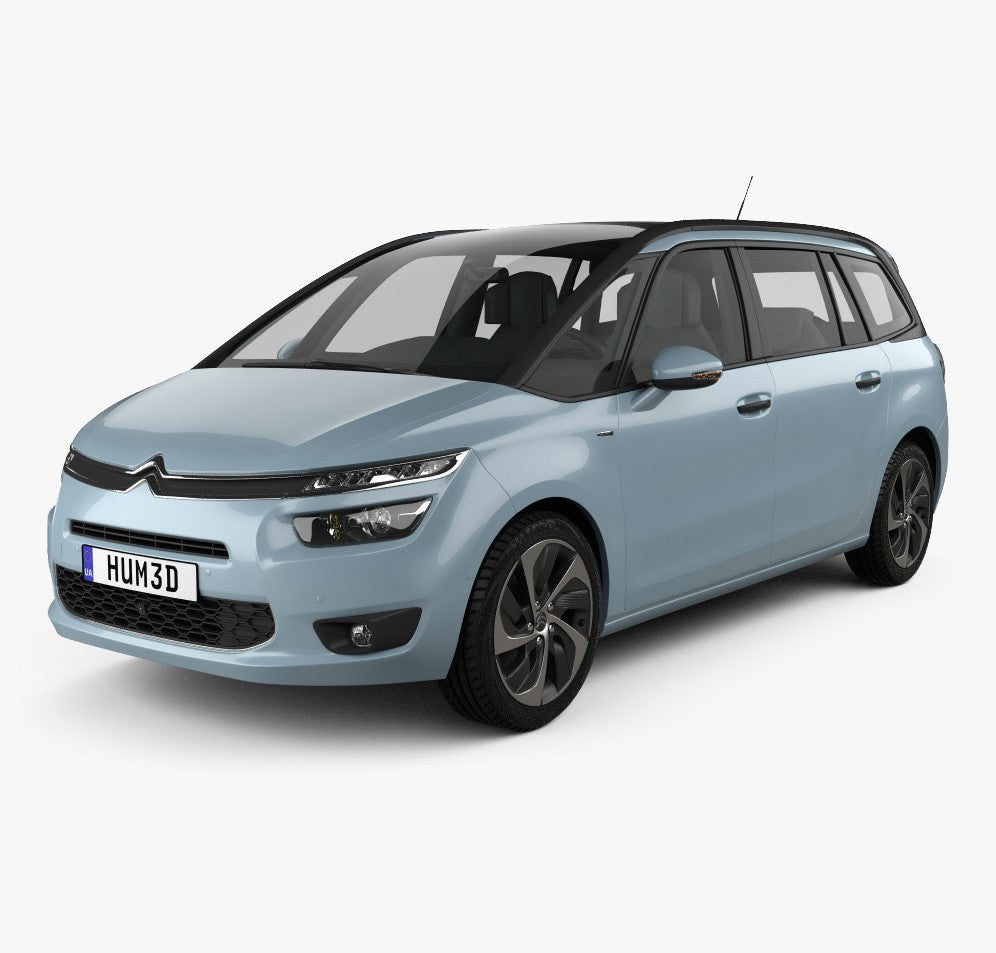 Protezione soglia porta in acciaio inossidabile Citroen C4 Picasso I fabbricazione 10.2006 - 08.2013, carrozzeria van