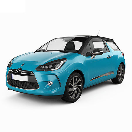 Tappetini auto in moquette Citroen DS3 fabbricazione 2009 - 03.2019, carrozzeria hatchback