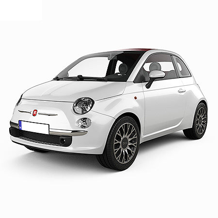 Tappetini auto in gomma Fiat 500 fabbricazione 09.2007 - presente, carrozzeria hatchback
