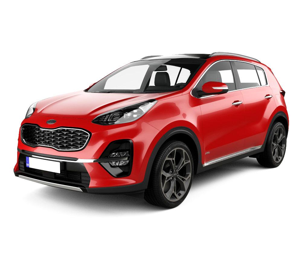 Protezione del poggiapiedi per la gamba sinistra in acciaio inossidabile Kia Sportage IV fabbricazione 01.2016 - 2021, carrozzeria suv