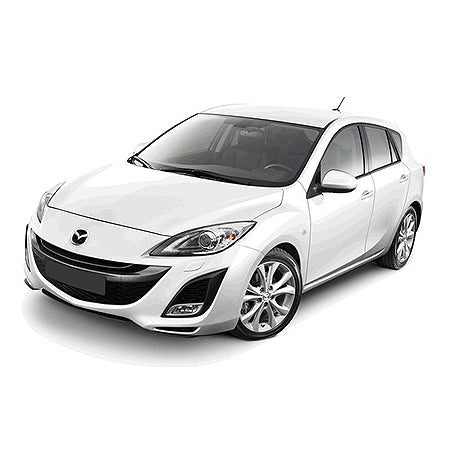 Protezione del poggiapiedi per la gamba sinistra in acciaio inossidabile Mazda 3 II fabbricazione 05.2009 - 08.2013, carrozzeria auto famigliare