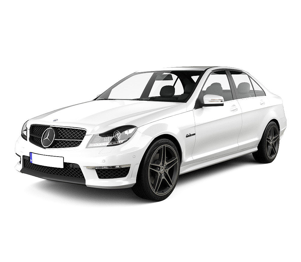 Tappetini auto in moquette Mercedes MB W204 fabbricazione 04.2007 - 02.2014, carrozzeria berlina