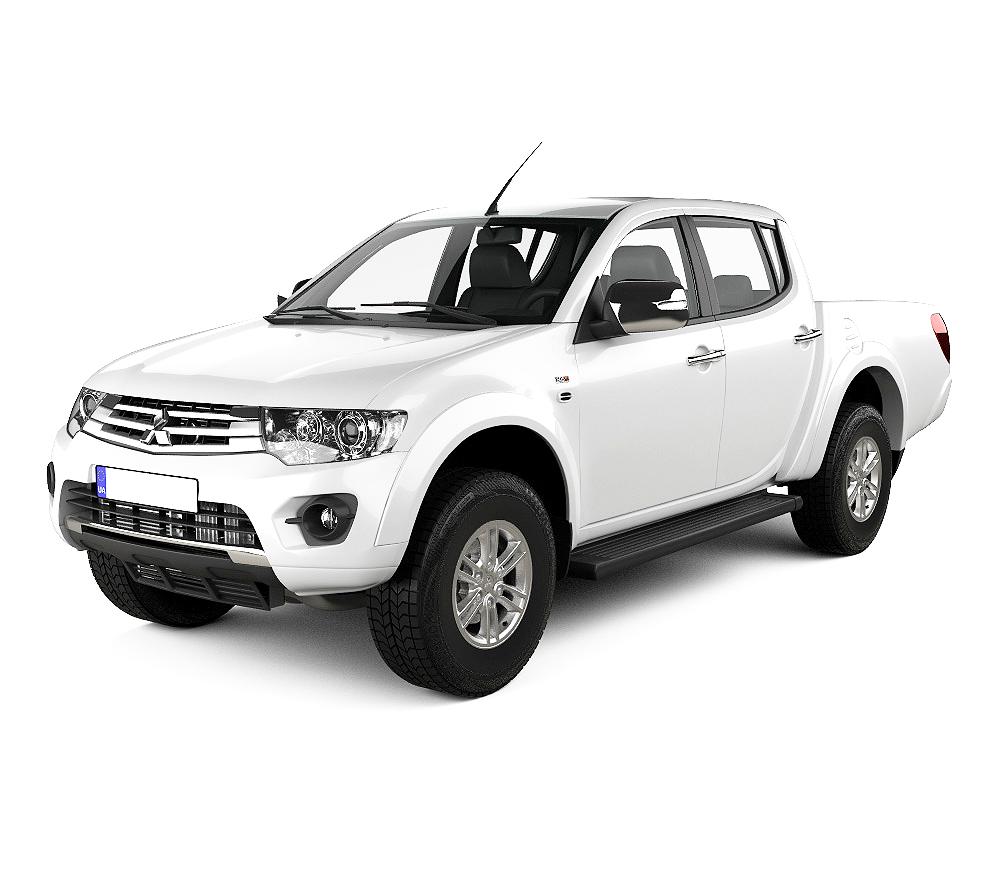 Protezione soglia porta in acciaio inossidabile Mitsubishi L200 fabbricazione 2007 - 05.2015, carrozzeria pick-up